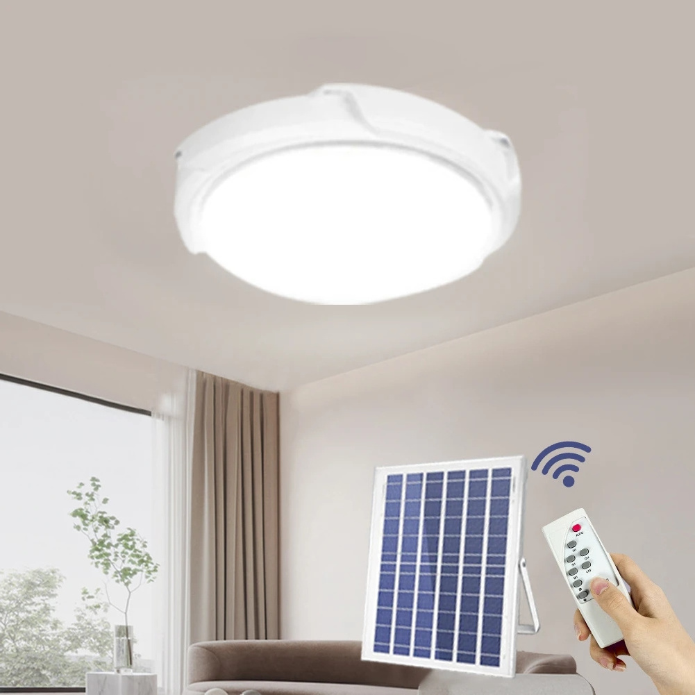 Factory Solar Indoor Ceiling Light with Solar Panel Remote Control Indoor Solar Light Home House 100w 200w 300w 500w 800w