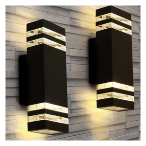 ETL 110V Led Square Up and Down Lights Outdoor Wall Light Sconce Aluminum Waterproof Exterior Wall Light