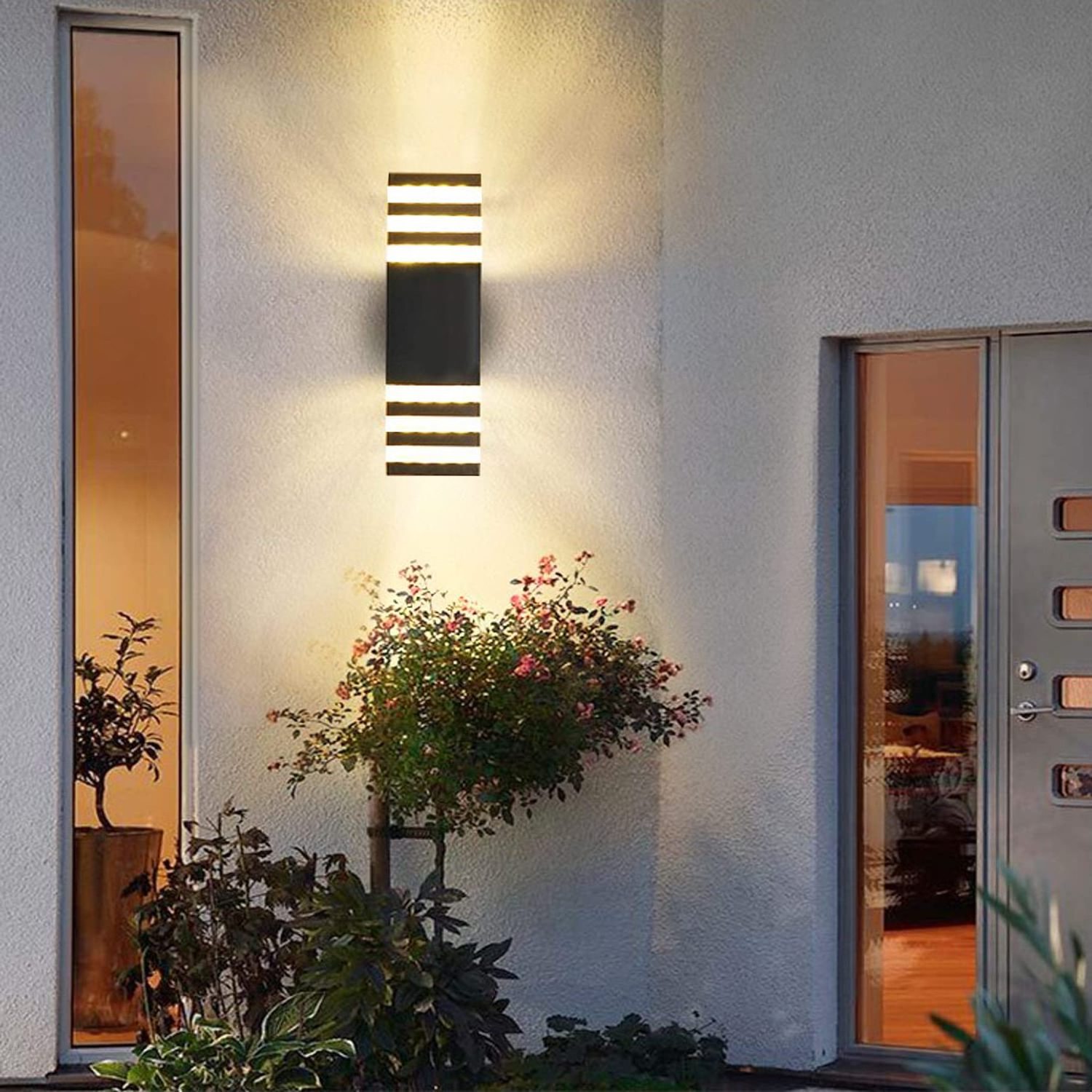 ETL 110V Led Square Up and Down Lights Outdoor Wall Light Sconce Aluminum Waterproof Exterior Wall Light