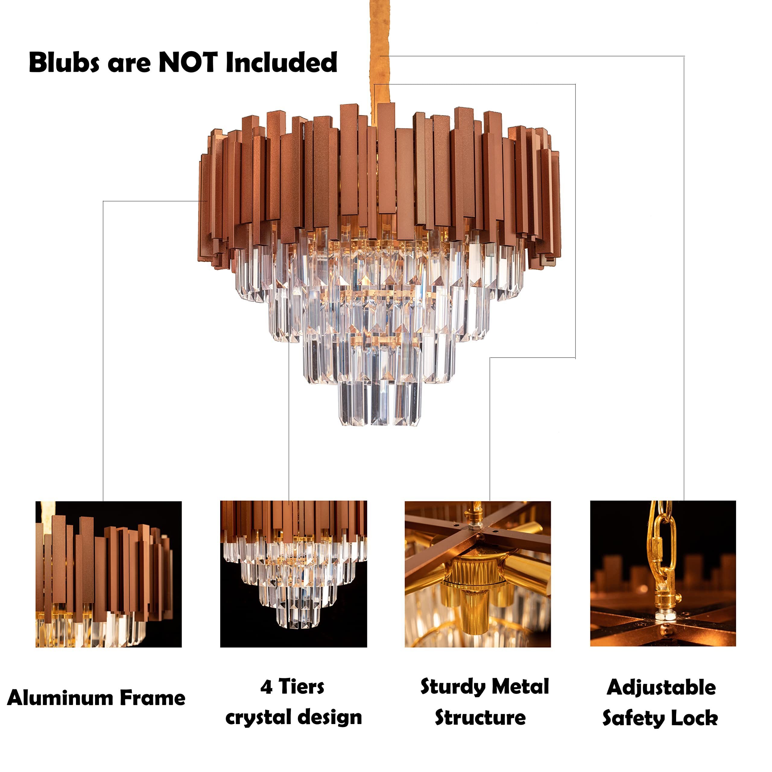 Nordic Modern Crystal Chandeliers for High Ceilings Lighting Fixtures Modern Pendant Lights Kitchen Island Shandelier