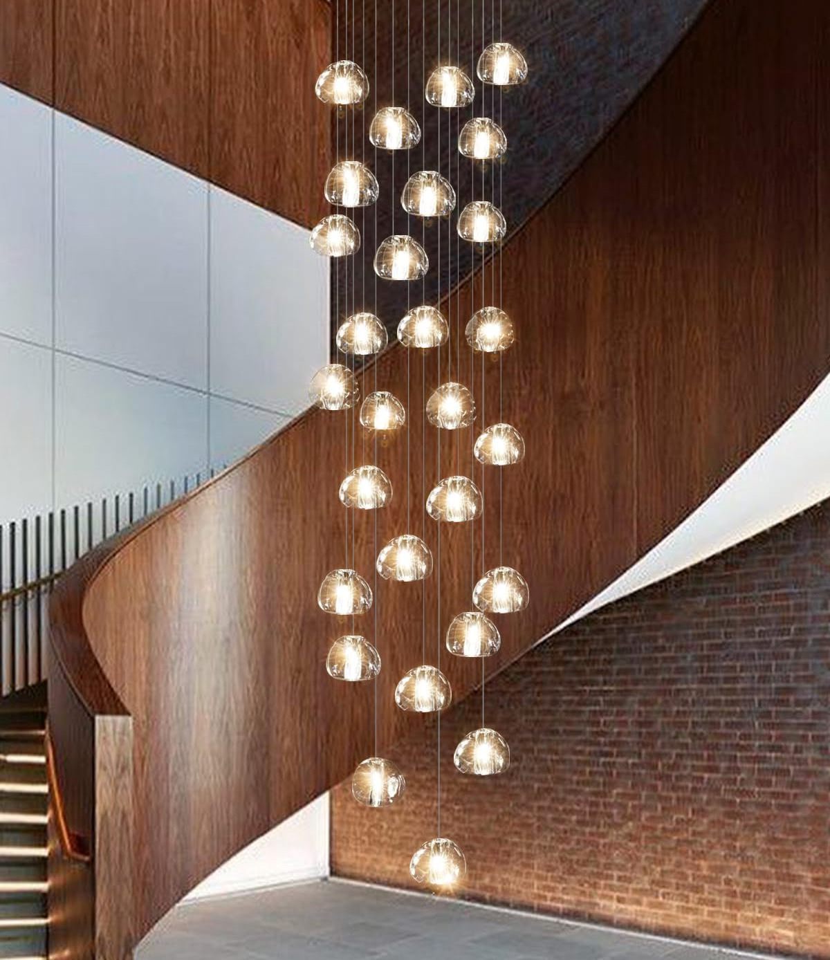 Long Chandeliers Modern Luxury Large Living Room Pendants Light Fixtures Entryway Ceiling Chandeliers Luxury Staircase Light