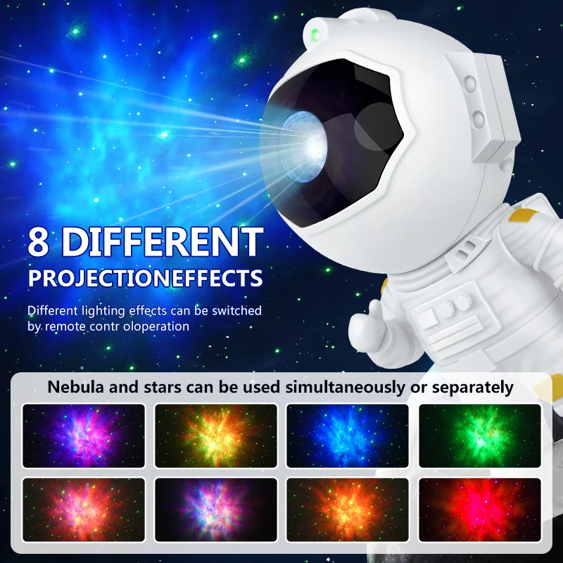 Vantone Guitar Astronaut Star Projector Galaxy Night Light Astronaut Space Projector with Timer and Remote Kids Room Decor