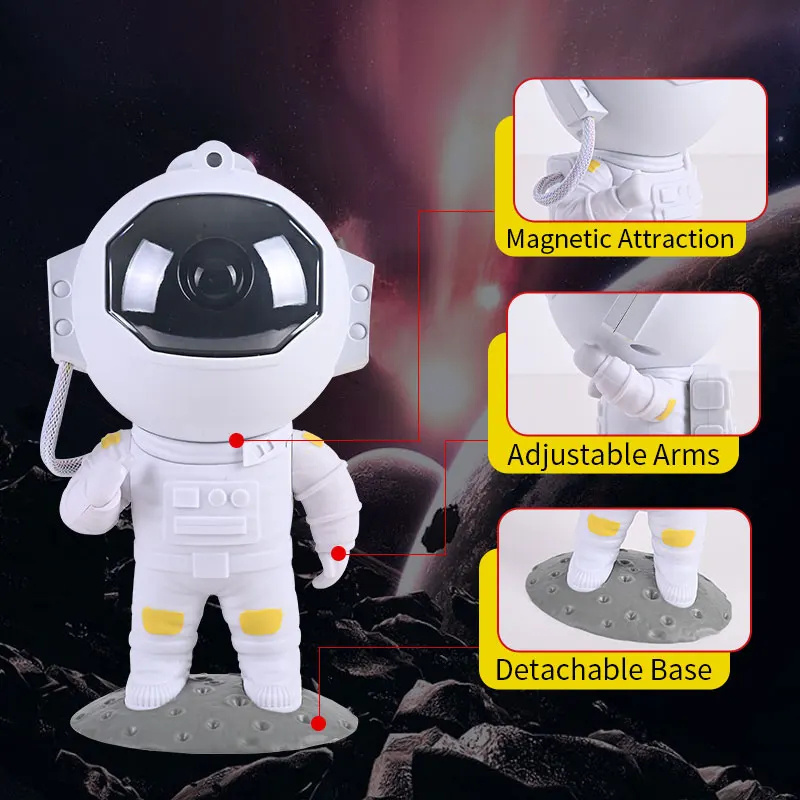 Vantone Guitar Astronaut Star Projector Galaxy Night Light Astronaut Space Projector with Timer and Remote Kids Room Decor