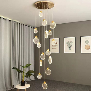 Gold Adjustable Foyer Modern Chandeliers Entryway High Led Ceiling Staircase Chandelier for Dining Room Bedroom Living Room