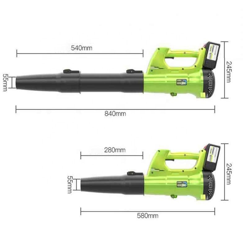 21V 450W 19000RPM Lightweight Handheld Quiet Cordless Leaf Blower Wind Blower Electric Air Blower