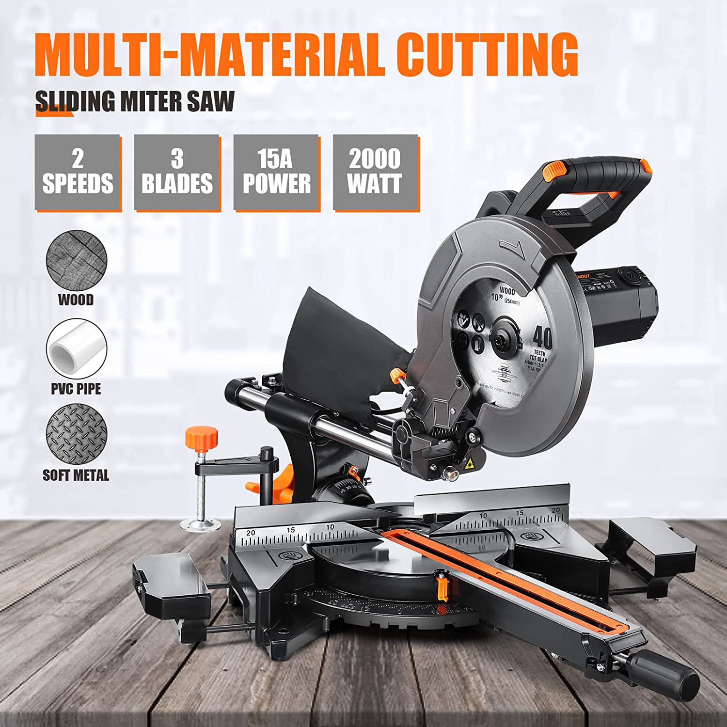 Best 12 inch 305mm electric hand double dual bevel sliding compound metal miter cut  saw for sale