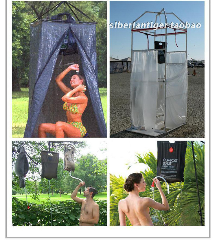 Portable Eco Beach Ultralight Travel Hike Heating Shower 5 Gallons Hot Water Pipe Bag Outdoor Solar Camping Shower Bag