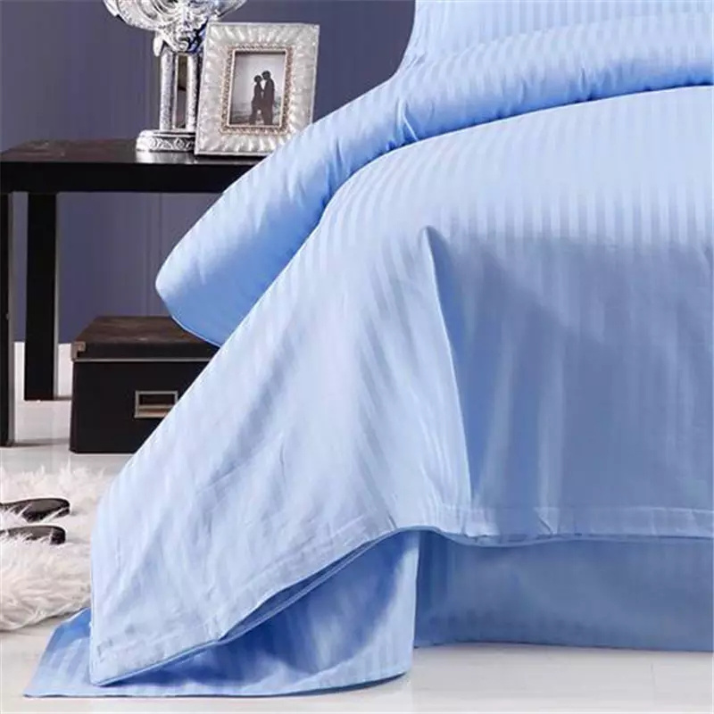 Hot sale  percale 250 2cm stripe Composition 50%  algodon  50% polyester fabric used in hotel