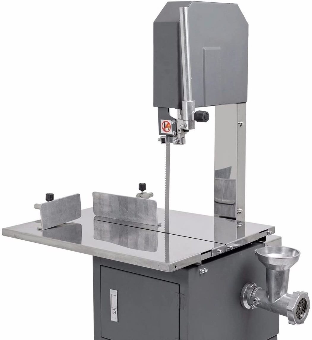 Electric bone cutter machine Professional butcher meat cutting machine Band saw grinder with sausage filling machine JG-250