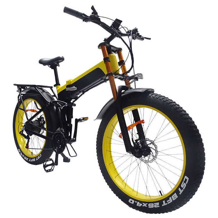 27-speed mountain bike 1000w electric bicycle 48v 14.5ah lithium battery ebike 26 inch fat tire folding electric bike