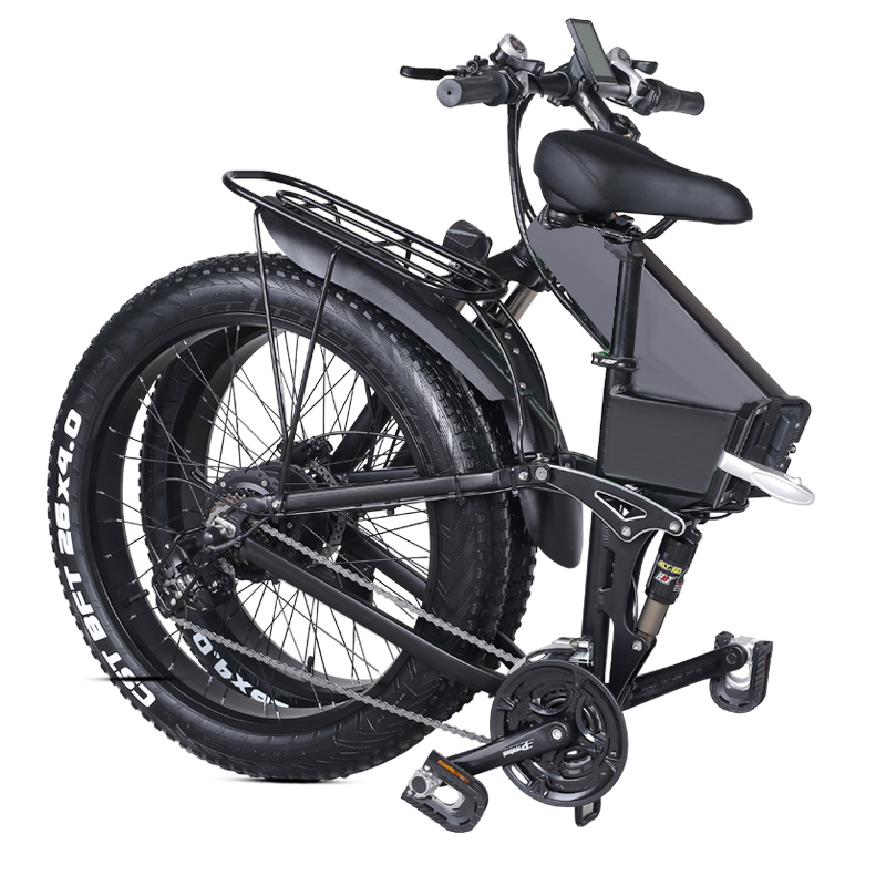 European factory 7sp sand and snow folding electric bike adult 48v fat tire lithium battery e bike foldable 500W/750W