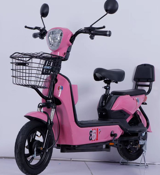 Cute Battery Powered Two-wheeled Bicycle Wholesale 14'' Adult E-bike Electromobile Electric Scooter Vehicle with Seat