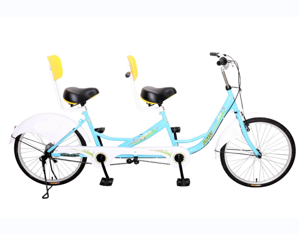 New style two people bicycle tandem bike bicycle Factory direct Sightseeing double Adult bicycle tandem electric bike