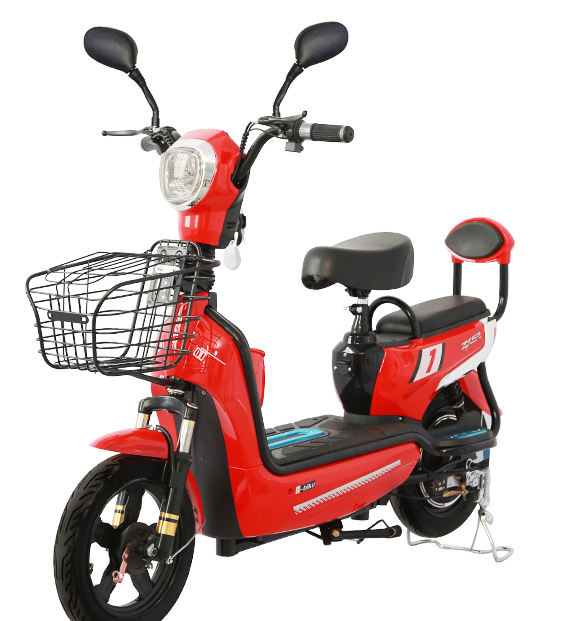 Cute Battery Powered Two-wheeled Bicycle Wholesale 14'' Adult E-bike Electromobile Electric Scooter Vehicle with Seat