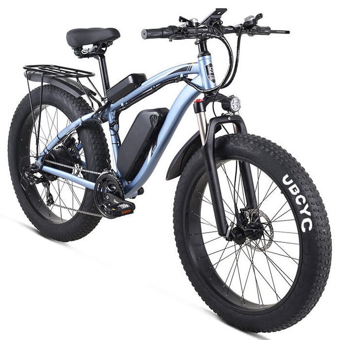 Eu warehouse ebike 1000w full suspension 48v 15/17ah fat tire electric bike Disc Brake 26 inch folding electric bike