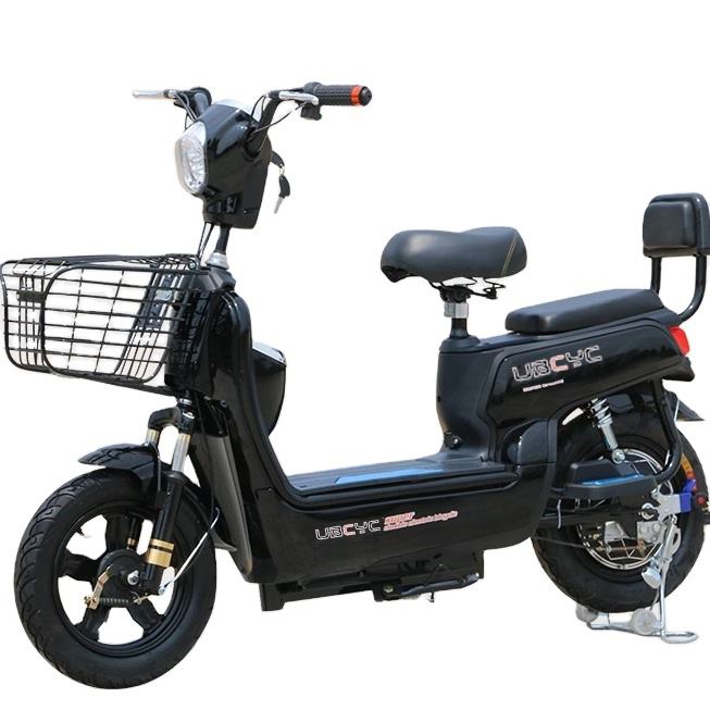 Cute Battery Powered Two-wheeled Bicycle Wholesale 14'' Adult E-bike Electromobile Electric Scooter Vehicle with Seat