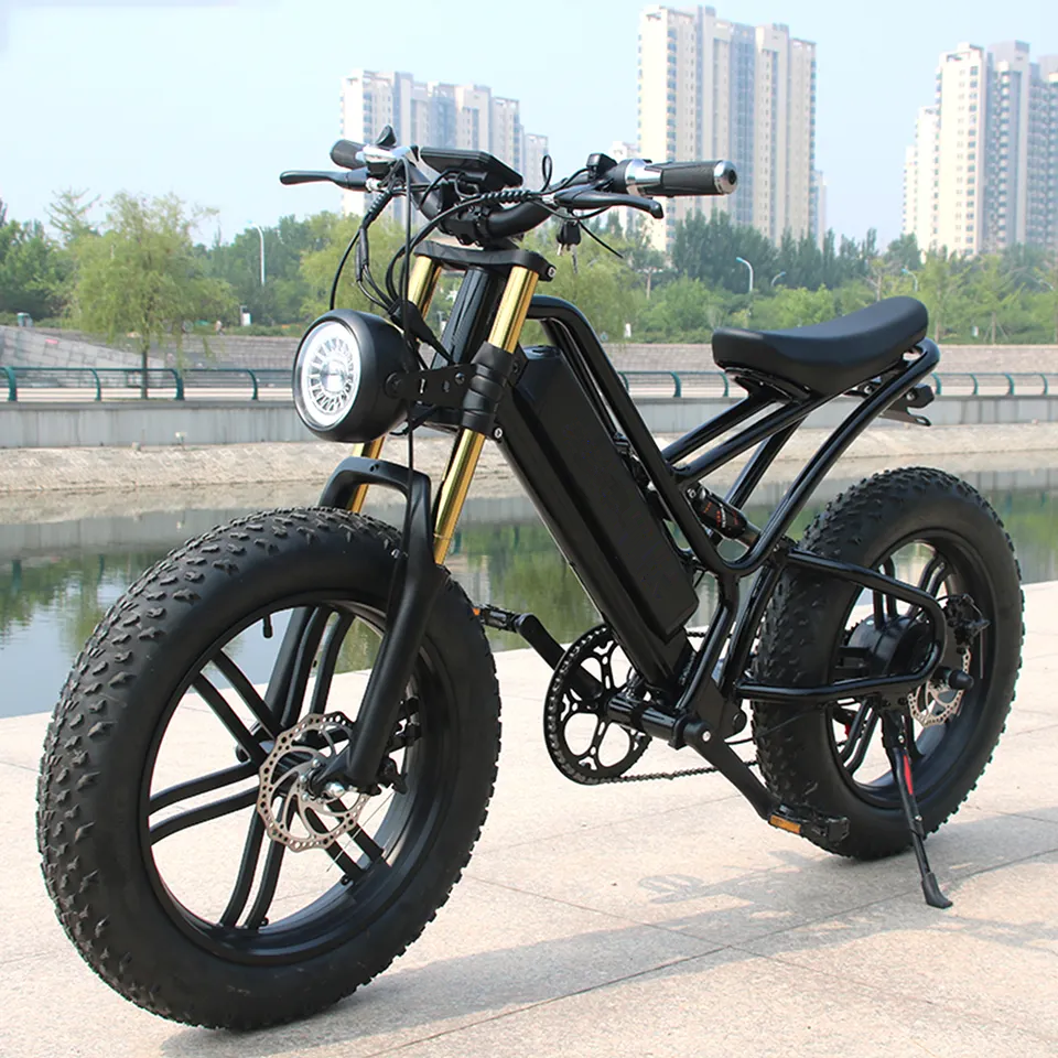 New 48v 1500w Retro E-Bike Electric Cycle Road Dirt Fat Tire E Bike Fast Ebike Electric Mountain Bike