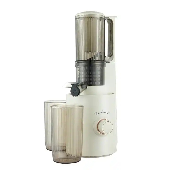 High Quality 250W Household Electric Oran Juicer Portable Masticating Wheatgrass Juicer with Plastic Blade