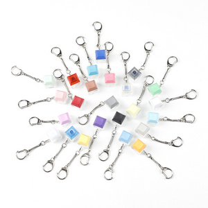 Fidget Button Keychain Square Color Key Cap Key chain Mechanical Keyboard Shaft Switch Tester Fingertip Decompression Keychain