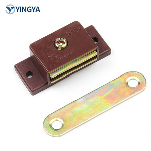 Heavy-Duty Plastic Power Push Lock Cupboard Door Catch Magnetic Push Latch for Modern Furniture & Hotel/Cabinet/Cabinets