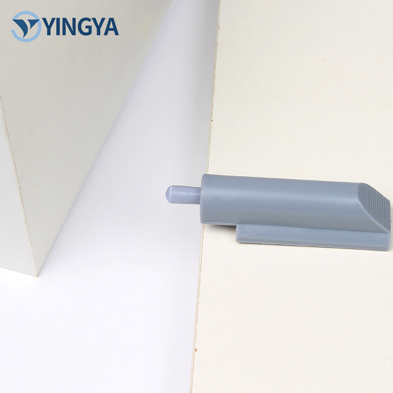 Hidden Concealed Cabinet Door Catch Anti-Collision Device with Embedded Silencer Shock-Absorbing Hydraulic Damper Open-Mounted