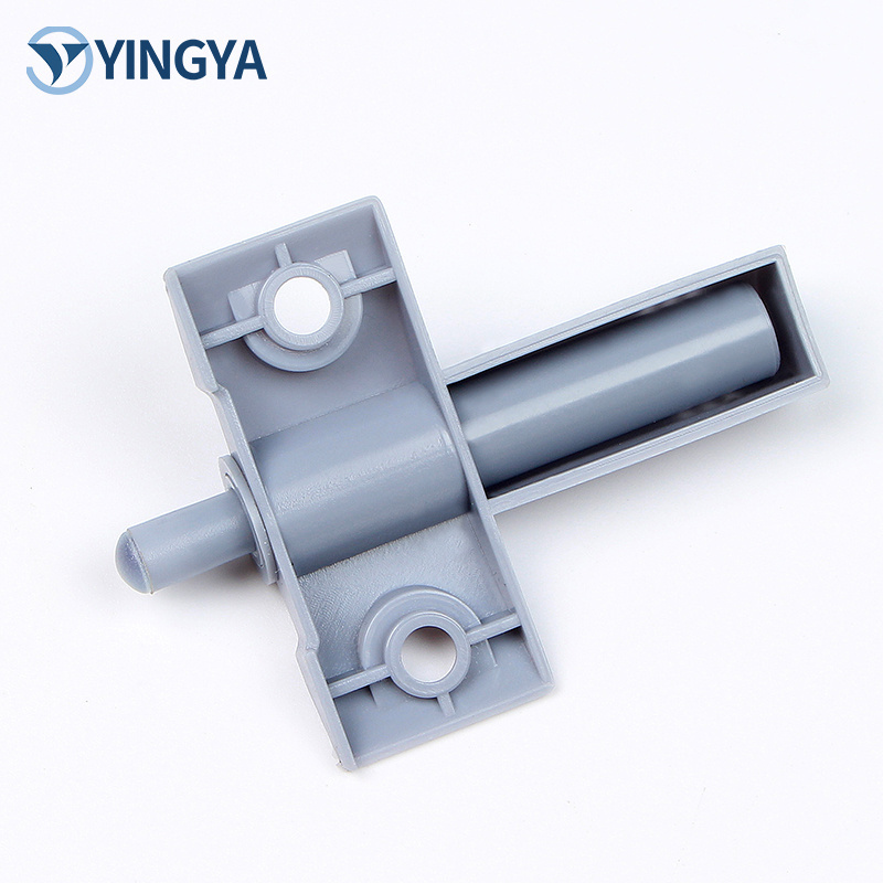 Hidden Concealed Cabinet Door Catch Anti-Collision Device with Embedded Silencer Shock-Absorbing Hydraulic Damper Open-Mounted