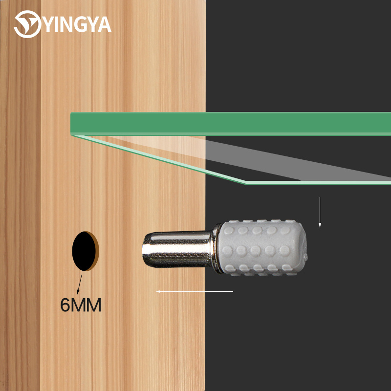 5mm/6mm Plastic Shelf Clip Furniture Hardware Accessories for Cabinet Fittings Connectors & Shelf Supports