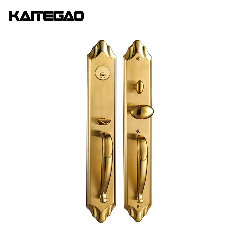 Modern Design Door Hardware Decorative Front Door Handles Stainless Steel Gold Exterior Door Pull Handle for Villa