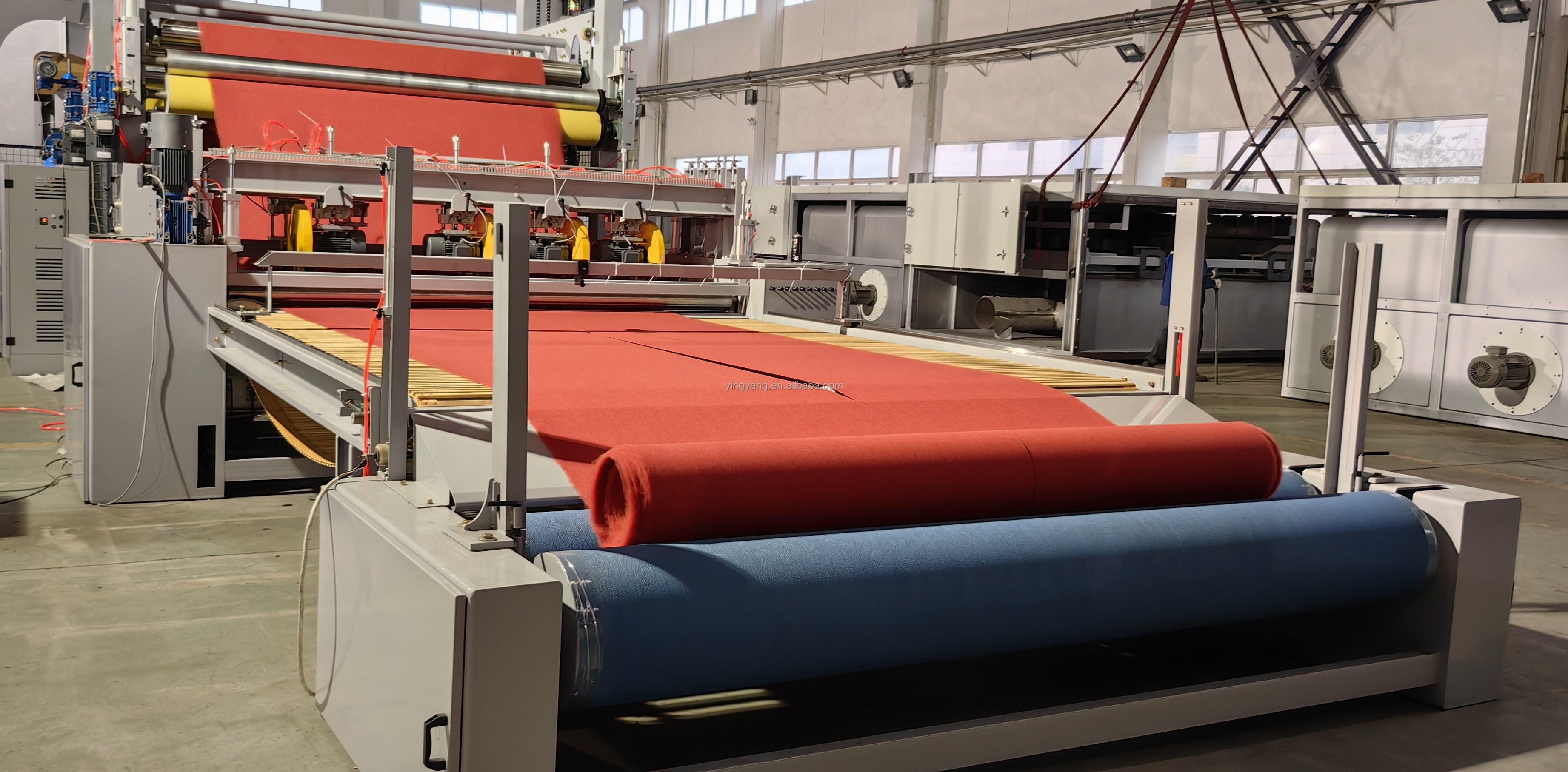 YING YANG multifunctional non woven fabric rug making machine roll machinery and pieces cutting machine