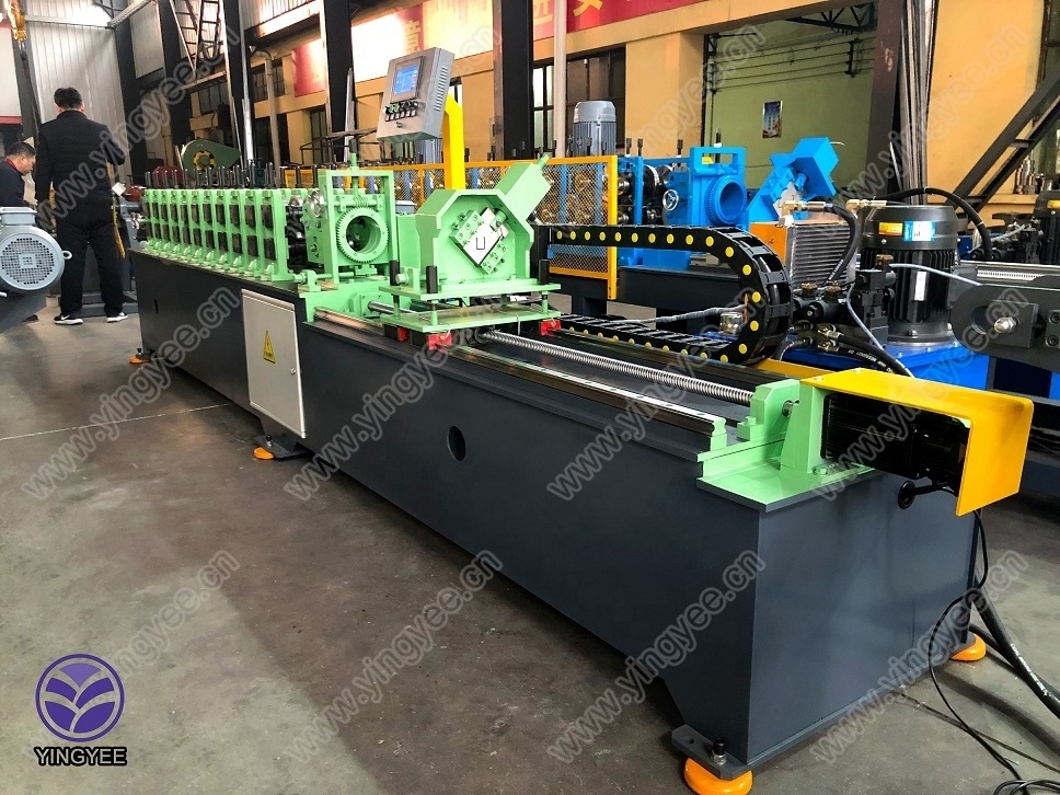 C and U channel Metal Stud And Track Roll Forming Machine Light Steel Profile Machine