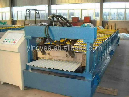 Low Price High Efficient Corrugated iron roofing sheet roll forming making machine made in stock/roll forming machine