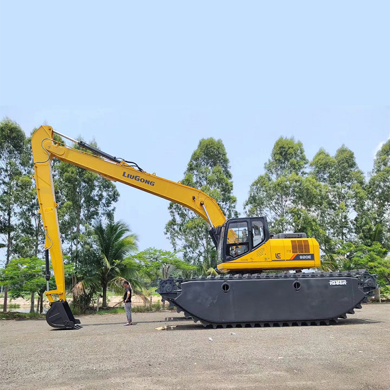 Swamp Excavator 30 Ton Amphibious Excavator Dredging Pump Dredge Pump 7 Days Buggy Engine Crawler Excavator Underwater Engine