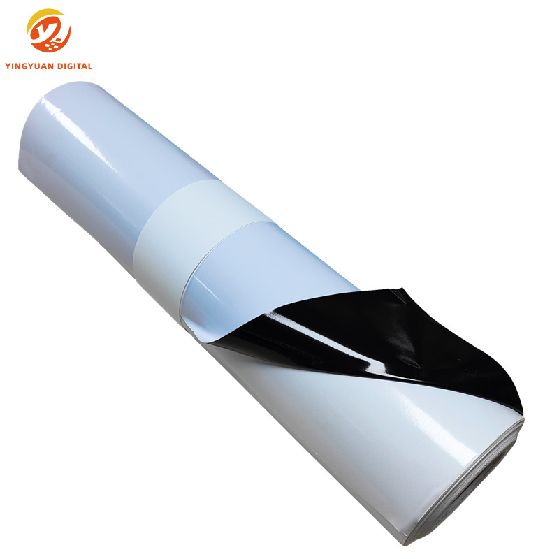 120gsm Black Glue Car Wrap Fabric Film printing material PVC Self Adhesive Vinyl Sticker Rolls For Car