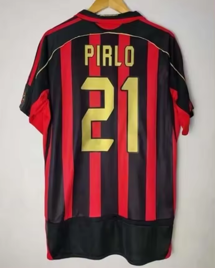 Custom Retro shirts SOCCER JERSEYS 95 96 97 Gullit Maldini Van Basten football KAKA Inzaghi 06 07 PIRLO SHEVCHENKO BAGGIO