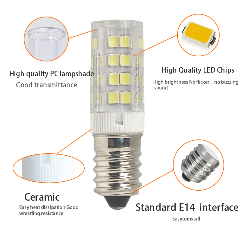 Manufacturer Wholesale 5w  Flicker Free 85-265v Energy Saving Dimmable Led Bulb G4 G9 E14 E12