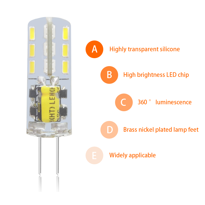 Halogen Equivalent Lamp No Flicker Bulbs G4 Led Light Cheap Price Low Voltage Dc/ac12v 2w Silica Gel Led 1157 3w AC DC 12V 30000