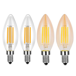 220v E14 Led Pointed vesicle Lamp C35 Pull Tail Retro Crystal Led Bulb Candle Led Edison Light Bulbs