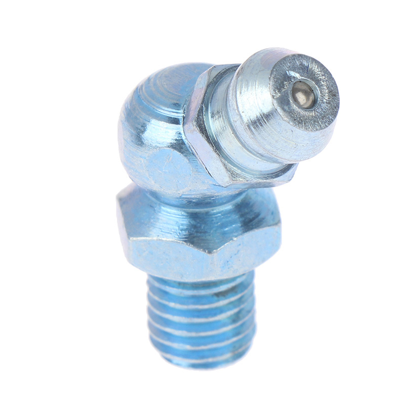 All thread galvanized grease nipple 6mm 8mm 10mm 12mm 45 90 degree grease fitting grease gun nipple auto parts