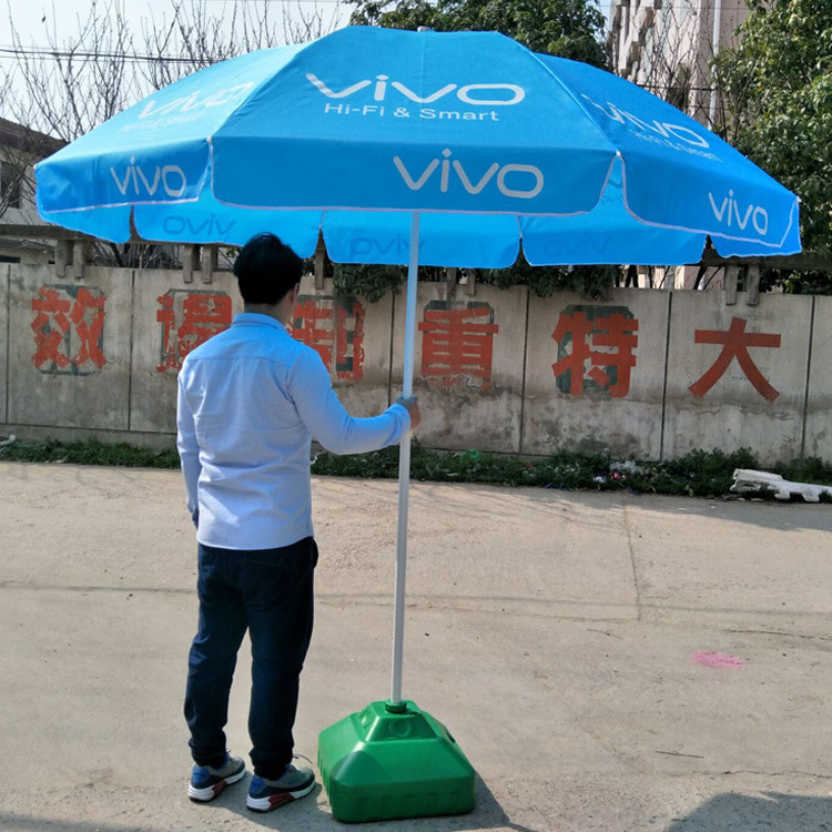 48 inch 8 K ribs oxford fabric large outdoor sun umbrella beach umbrella for promotion printing logo advertising