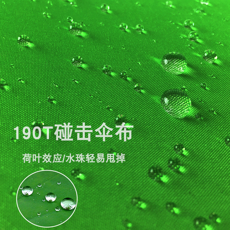 Green straight umbrella wholesale hook long handle umbrella gift logo advertising automatic advertising umbrella