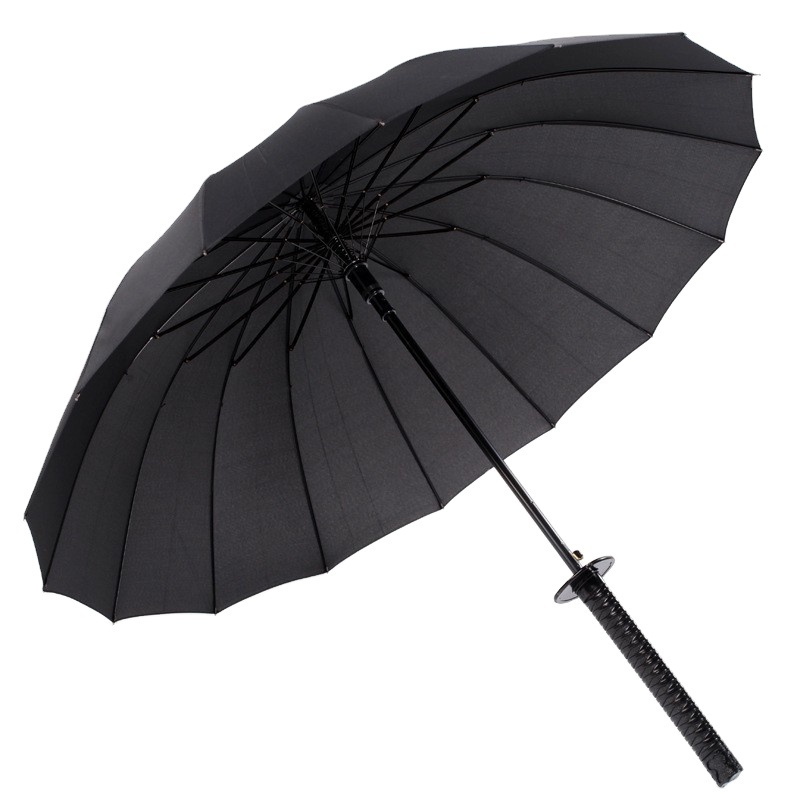 Fashion Samurai umbrella anime sword automatic open long handle straight umbrella windproof  umbrrella