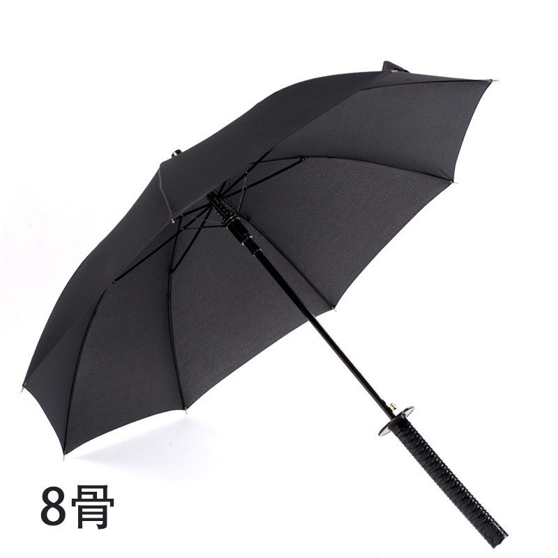 Fashion Samurai umbrella anime sword automatic open long handle straight umbrella windproof  umbrrella