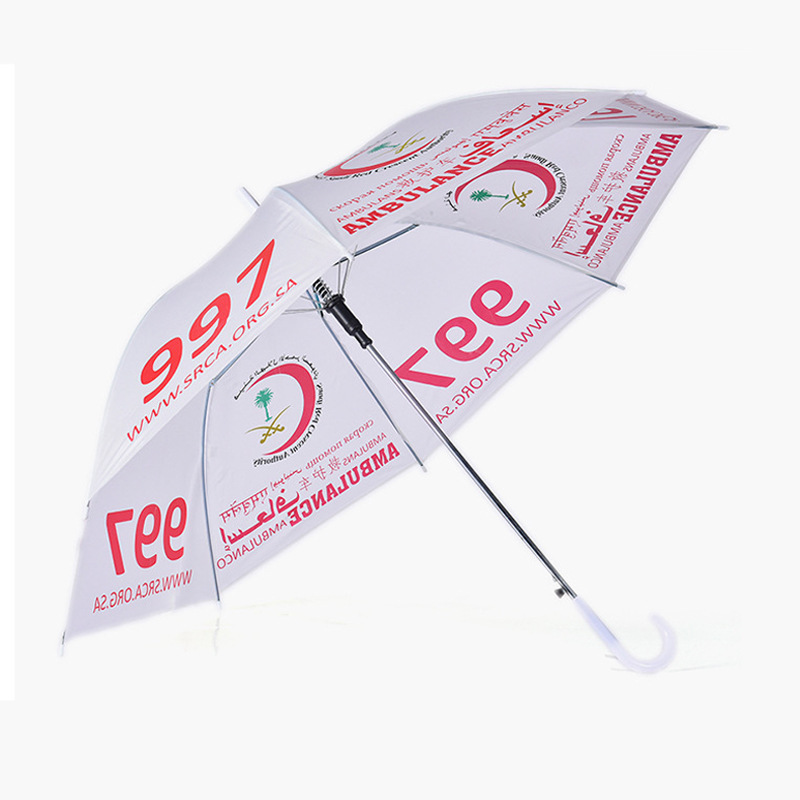 Umbrella stock cheap EVA straight umbrella hook handle children's painting advertising printing transparent umbrella