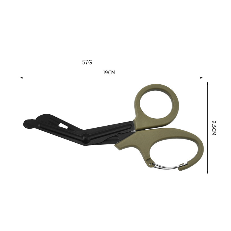 Factory Wholesale 7.5 inch Stainless Steel EMT Shears Trauma Shears Medical Nursing Bandage Scissors With Carabiner