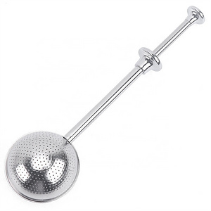 Hot Sale Tea Diffuser 304 Stainless Steel Tea Infuser with Push Handle