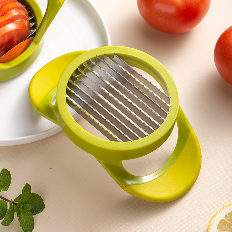 New Arrival Stainless Steel Fruit Vegetable Cutter with Sharp Blade and Easy Grip Handle Tomato/Onion/Vegetable Slicer