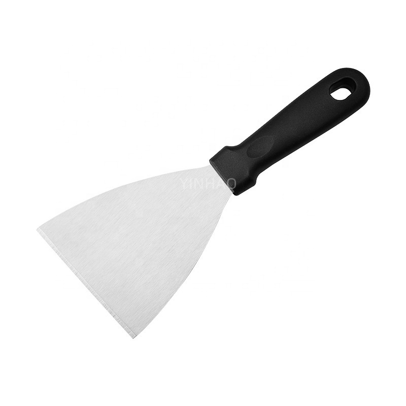 Grill Accessories Plastic Handle Griddle Spatula Stainless Steel Large Turner Slant Edge Burger Spatula Hamburger Spatula