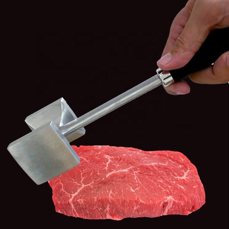 Hot Selling Kitchen Steak Beef Chicken Tenderizer Tool Aluminum Alloy Meat Tenderizer Hammer Meat Mallet