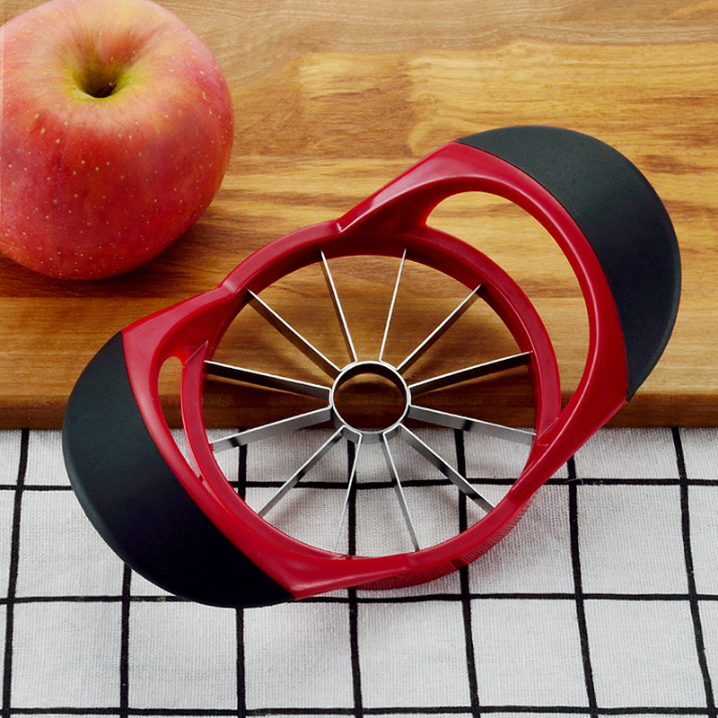 Large Size 12 Bladed Stainless Steel Apple Cutter Slicer With ABS Anti-Slip Handle Fruit Slicer Cutter