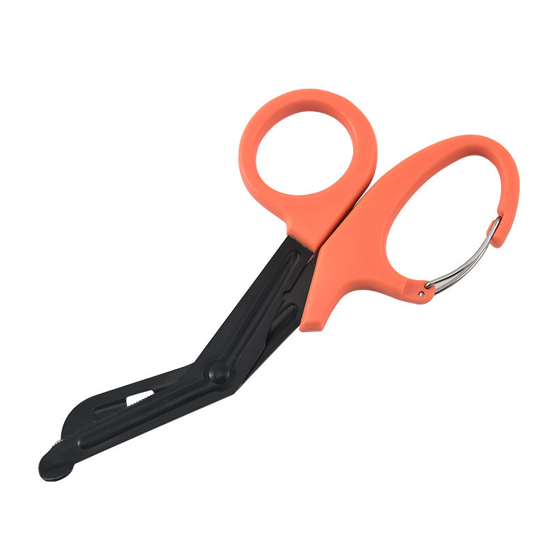 Factory Wholesale 7.5 inch Stainless Steel EMT Shears Trauma Shears Medical Nursing Bandage Scissors With Carabiner